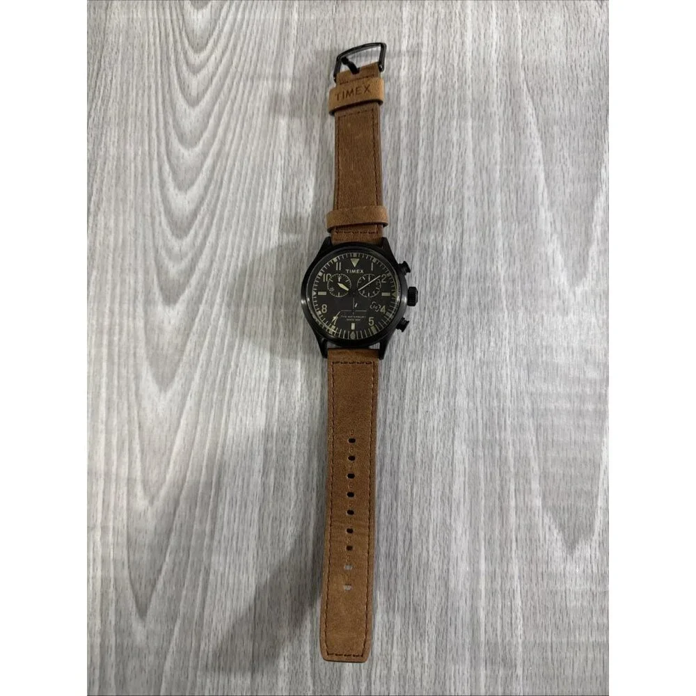 Timex Waterbury Chronograph Red Wing Collab Leather Strap Sample Dummy Project